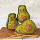 Crochet Avocado Pattern, Amigurumi Food Plushes, Easy Beginner Patterns