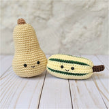 Crochet Fall Vegetable Pattern, Squash Veggies Amigurumi Patterns, Easy Beginner Crochet Patterns