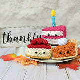 CROCHET PATTERN: Birthday Cake Slice