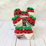 CROCHET PATTERN PACK: Valentine Chocolates - Truffles, Hershey Kisses, and Strawberries