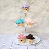 Crochet Cupcakes Patterns for Play Food, Amigurumi Cupcake Plushes