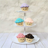 Crochet Cupcakes Patterns for Play Food, Amigurumi Cupcake Plushes