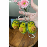 CROCHET PATTERN: Avocado Keychain