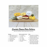 CROCHET PATTERN: Cheese Plate with Olives