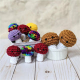 CROCHET PATTERN: Colorful Mushrooms