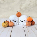 CROCHET PATTERN PACK: Halloween - Pumpkins, Candy Corn, Octoghost, and Bees