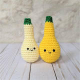 Crochet Fall Vegetable Pattern, Squash Veggies Amigurumi Patterns, Easy Beginner Crochet Patterns