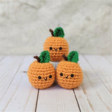 Crochet Apricot Play Food Fruit Pattern, Amigurumi Food Downloadable Patterns