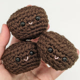 CROCHET PATTERN: Mini Brownies, Amigurumi Brownie Bites Play Food, Easy Beginner Crochet Pattern