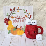 CROCHET PATTERN: Hot Chocolate with Marshmallows (Double Stranded)
