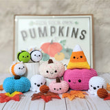 CROCHET PATTERN PACK: Halloween - Pumpkins, Candy Corn, Octoghost, and Bees