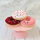 CROCHET PATTERN PACK: Valentine Chocolates - Truffles, Hershey Kisses, Strawberries, Cake, Donuts, Cupcakes, Brownies