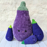 CROCHET PATTERN: Jumbo Eggplant