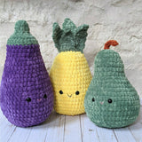 CROCHET PATTERN: Jumbo Eggplant