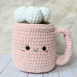 Crochet Jumbo Hot Chocolate Pattern, Coffee Mug Amigurumi Patetrn