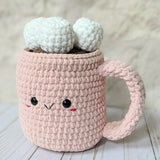 Crochet Jumbo Hot Chocolate Pattern, Coffee Mug Amigurumi Patetrn