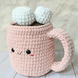 Crochet Jumbo Hot Chocolate Pattern, Coffee Mug Amigurumi Patetrn