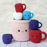 CROCHET PATTERN: Hot Chocolate with Marshmallows (Double Stranded)