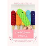 Crochet Summer Popsicles, Amigurumi Ice Fruit Pop, Ice Lolly, Easy Beginner Crochet Food Patterns